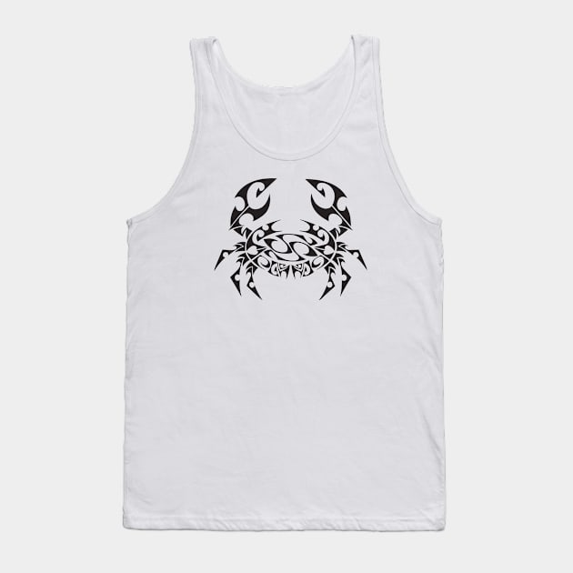 Tribal Cancer Zodiac Tank Top by mynaito